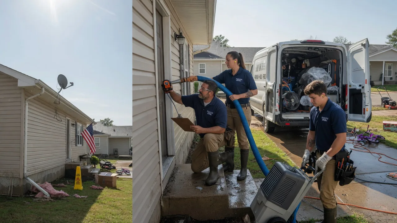 Ceiling Water Damage Restoration in Winston, MT near me